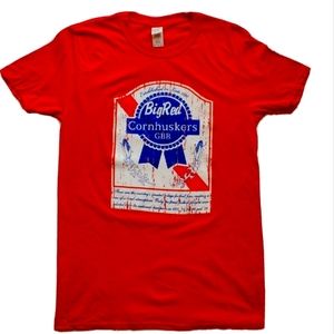 Big Red Cornhuskers Fan Tee